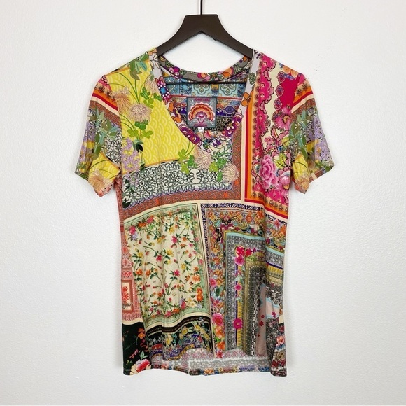 Johnny Was Calloway Favorite V-Neck Tee - Picture 8 of 12